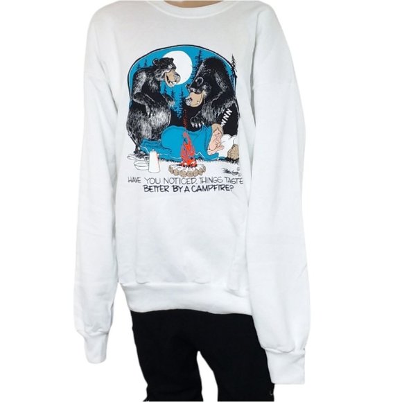 Lee Other - Vintage Lee Campfire Black Bear Sweater